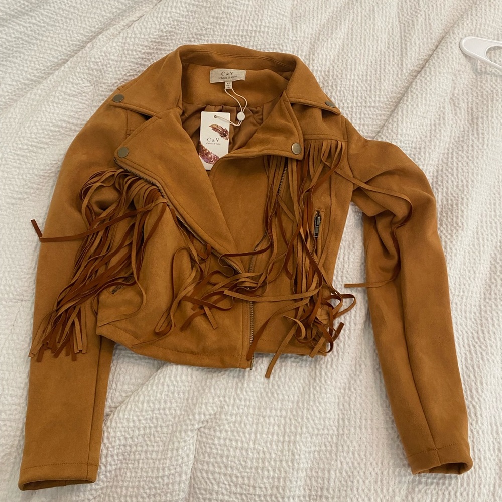 NWT Fringe Jacket
